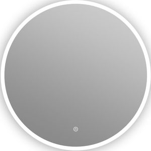 Ronde badkamerspiegel met verlichting en verwarming zonder lijst Directe LED en touch verlichting