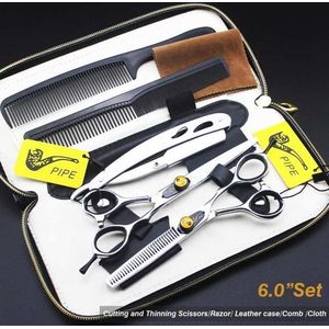 QizHido Professionele Schaar Set - Schaar set Japans Staal 440C - Schaar Set 6 Inch