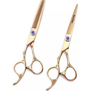 Achilles® Golden Kappersschaar linkshandig 6 Inch - Schaar linkshandig – Kapper