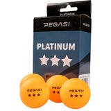 Pegasi 3 ster pingpong ballen 6st. Oranje