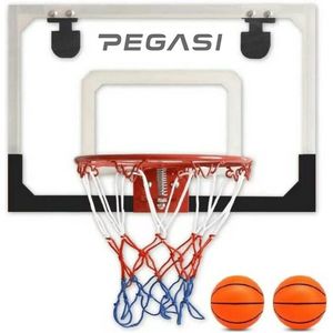 Pegasi Mini Basketbalbord Deur 45x30cm - Basketbalring deur met bord - Inclusief basketbalring, bal en pomp