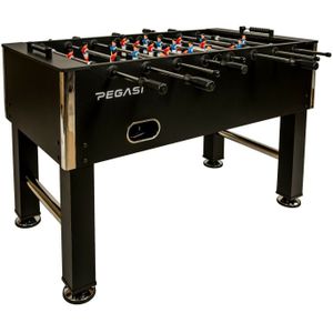 Pegasi Voetbaltafel Elite Black - Zwart - Kickertafel - Voetbaltafel