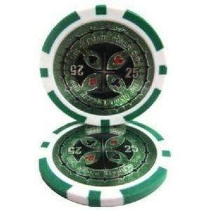 Ultimate pokerchip 11.5g - Value 25 - 25st. - Texas Hold'em Poker Chips - Fiches voor Pokeren