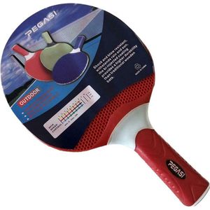 Pegasi outdoor tafeltennisbatje Red - Tafeltennisbatjes - Pingpongbatjes - - Rood