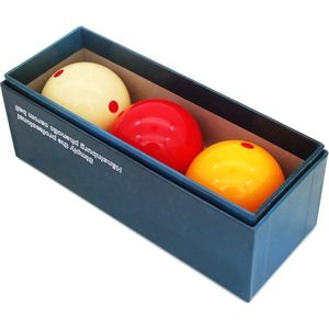 Pegasi Premium Red Dot Carambole Biljartballen - 3 stuks - 61.5mm - Duurzaam - Snookerballen - Poolballen