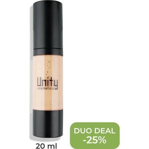 Unity Cosmetics | Foundation 20ml | 750 Tanned | hypoallergeen • parfumvrij • parabeenvrij