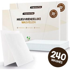 Mr. Green Mind Wasstrips ECO 240 Wasbeurten Parfum Vrij Wasmiddel Milieuvriendelijke Wasstrips Wasmiddel Voordeelverpakking incl. wasverzachter