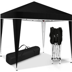 Sens Design Partytent Opvouwbaar - 3 x 3m - Zwart