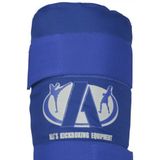 Ali's Fightgear - Kickboksen scheenbeschermers - Katoen - Blauw - Maat L - Scheenbeschermers - Scheenbeschermers kickboksen - Scheenbeschermers vechtsport - Scheenbeschermers kickboksen kind - Scheenbeschermers kickboksen dames