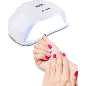 UV lamp gelnagels - Led nagellamp - Gellak nagel lamp - Nageldroger - Naggellak droger - Nagels - 54W - Vivid Green