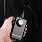 Verwarmd Vest Heren  Verwarmde Hoodie  Vijf Verwarmingszones  Zwart  Incl. Powerbank