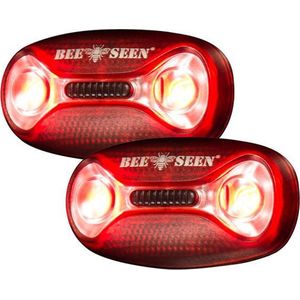 Led Magnet Light Battery | BEE SAFE 2 pack rood | hardloop verlichting | magneet lamp