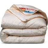 De Schaperie | Luxe 4-Seizoenen 100% IWS Zuiver Scheer wollen Dekbed met Rits | All-Season | 240x200 cm