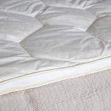 De Schaperie | Luxe 4-Seizoenen 100% IWS Zuiver Scheer wollen Dekbed met Rits | All-Season | 240x220 cm (extra lang)