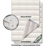 Terschellinger Wollen 4-Seizoenen Kinderdekbed - 100% Zuiver Scheerwollen Peuter Dekbed - 120x150 cm