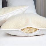 Hoofdkussen - Wit - 100% Katoen