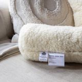 Terschellinger Wollen Nekrol Kussen - Schapenvacht 50x18cm - Superzacht - Zuivere Scheerwol Gevuld