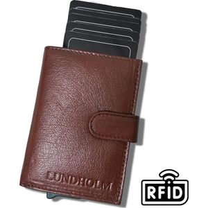 Lundholm luxe pasjeshouder mannen met portemonnee RFID anti-skim bescherming -  Lundholm Örebro serie