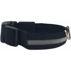 Leuchthalsband LED Größe S 34 - 41 cm USB wiederaufladbare Hundehalsband Welpe Riemen - Schwarz Hund Katze Kätzchen Katze - Dutchwide