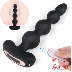 TipsToys Anaal Vibrators Prostaat - Buttplug Dildos voor Vrouwen Sex Toys Zwart