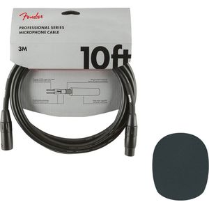 Fender Professional Series Microfoon Kabel XLR 3M Met Specter Windkap