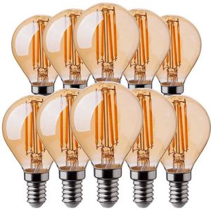 V-tac VT-1953 10-pack Filament LED lampen kogel - E14 - 4W - 350 Lm - 2200K