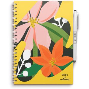 MOYU Uitwisbaar Notitieboek Flower Vibes - A5 Premium Cover