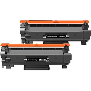 Inktdag huismerk Brother TN-2420, TN2420 toner zwart 2 stuk(met chip!) Geschikt voor Brother HL-L2310D, HL-L2350DW, HL-L2357DW, HL-L2375DW, HL-L2370DN, DCP-L2510, DCP-L2537DW, DCP-L2550DN, DCP-L2530DW, MFC-L2735DW, MFC-L2710, MFC-L2730DW, MFC-L2750DW