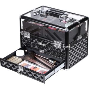 Cosmeticakoffer - Beautycase - Zwart - 30x23,5x20 cm