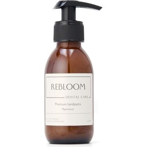 Tandpasta - Pepermunt - 100% Plantaardig - Glazen Fles Met Pomp