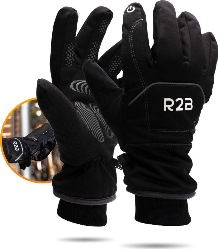 R2B Water-en winddichte touchscreen handschoenen - Model Brussel - Zie Maattabel
