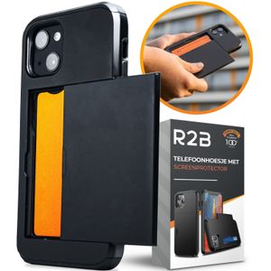 R2B Hoesje met pasjeshouder voor iPhone 15 Plus - Model Utrecht