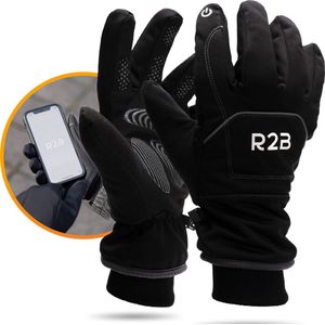 R2B® Luxe waterdichte touchscreen handschoenen heren / dames winter - Maat XS - Model Brussel - Warm - Scooter / Fiets / Ski / Wintersport - Ook geschikt als handschoenen kinderen - Thermo - Thinsulate