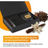 R2B - Autoparfum - Grijs - Walnoothout - Incl. Set van 2 Geuren - Hervulbaar