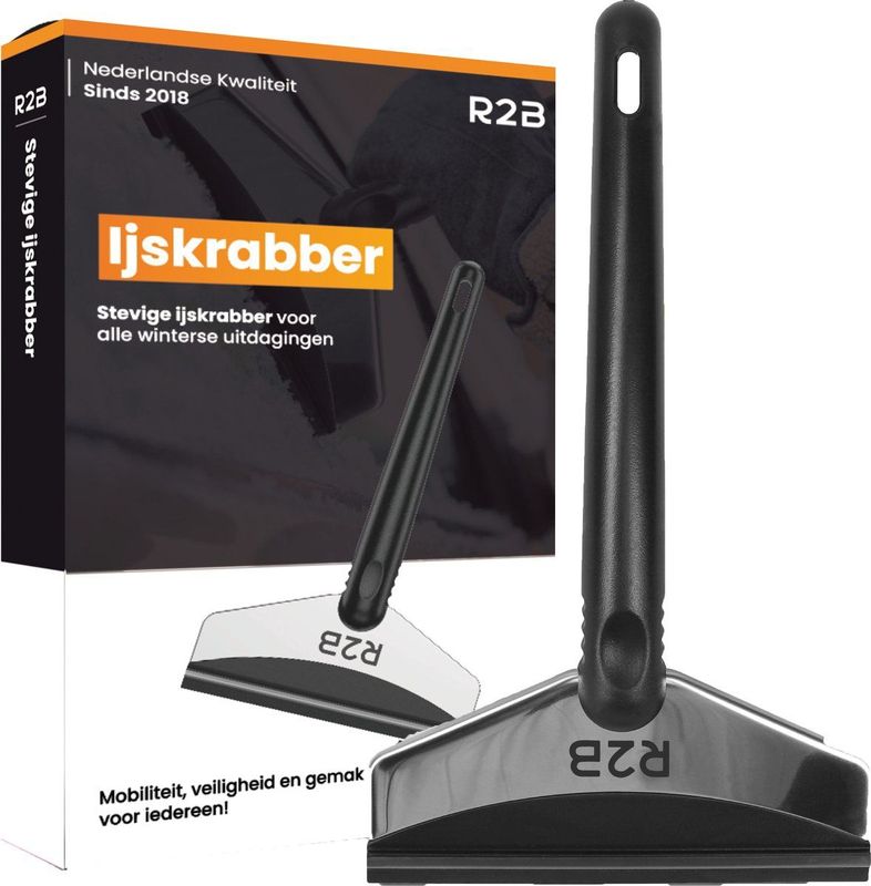 R2B - IJskrabber - Extra Breed - Ergonomisch Handvat - Kunststof en Aluminium