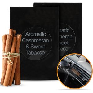 R2B Autoparfum Navulling - Aromatische Kasjmier & Zoete Tabak - 2 stuks