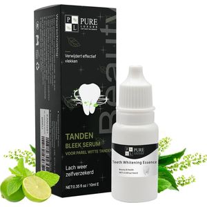 Pure Luxure Teeth Whitening Serum met 10 wattenstaafjes - tandenblekers - witte tanden - tanden beken - tanden witten - zonder peroxide - 10ml