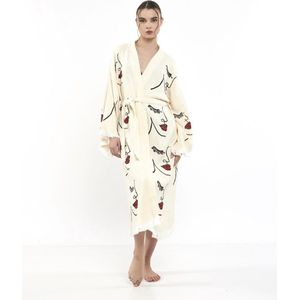 Dames Badjas Tara / Olijfgroen / L/XL