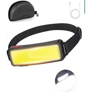 Compacte 40-LED Hoofdlamp - USB Oplaadbaar - 500 Meter Bereik - Lichtgewicht en Verstelbaar - INCLUSIEF Hardcase Opbergtas