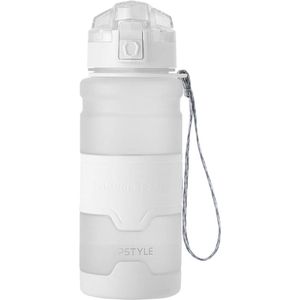 Waterfles 0.7 Liter - Bidon - Waterjug - Water Bottle - Sportdrankfles - Fitness - Wit