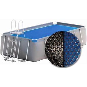W'eau Solar cover rechthoekig - 300 x 175 cm (zeilmaat 286 x 161) - Zwart/Blauw - W'eau