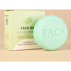 Shampoo bars zeep gezicht aloe vera & komkommer  60GR