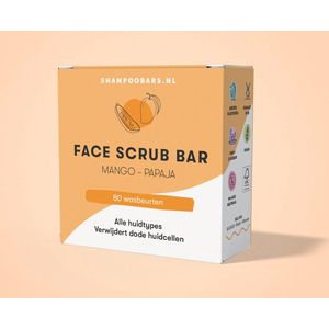 Shampoo Bars - Gezichtsscrub - Mango en Papaja - 60gr - Plasticvrij