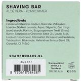 Shaving Bar Aloë Vera - Komkommer | Handgemaakt in Nederland | Plasticvrij | 100% biologisch afbreekbare verpakking