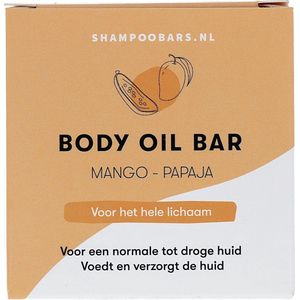 Body Oil Bar - Mango - Papaja - Vegan - Plasticvrij