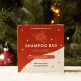 Shampoo Bar Appel - Kaneel | Handgemaakt in Nederland | SLS- & SLES-vrij | Dierproefvrij | Plasticvrij | Vegan | Crueltyfree | 100% biologisch afbreekbare verpakking