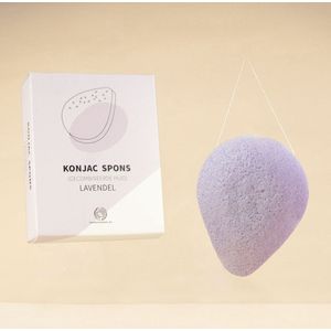 ShampooBars Konjac Spons gecombineerde huid, Lavendel