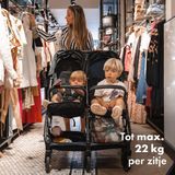 Deryan Luxe Rolo X2 Dubbele Buggy - Duo Buggy - Zwart