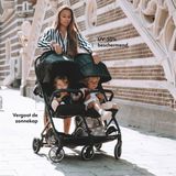 Deryan Luxe Rolo X2 Dubbele Buggy - Duo Buggy - Zwart