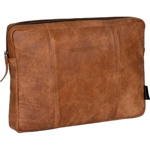 Dutch-Bag Leren Laptop Sleeve Cognac Den Haag 14 inch - Handgemaakt in NL - Premium Leer